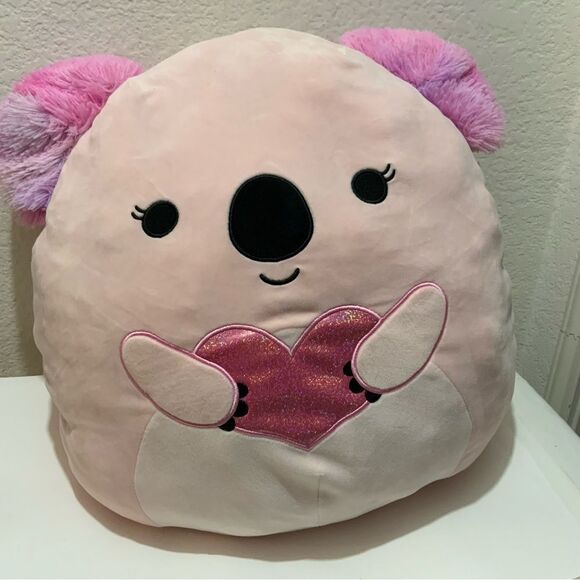 NWOT Squishmallows Rare Kaelea the Koala Pink Valentines 18” - Picture 2 of 6